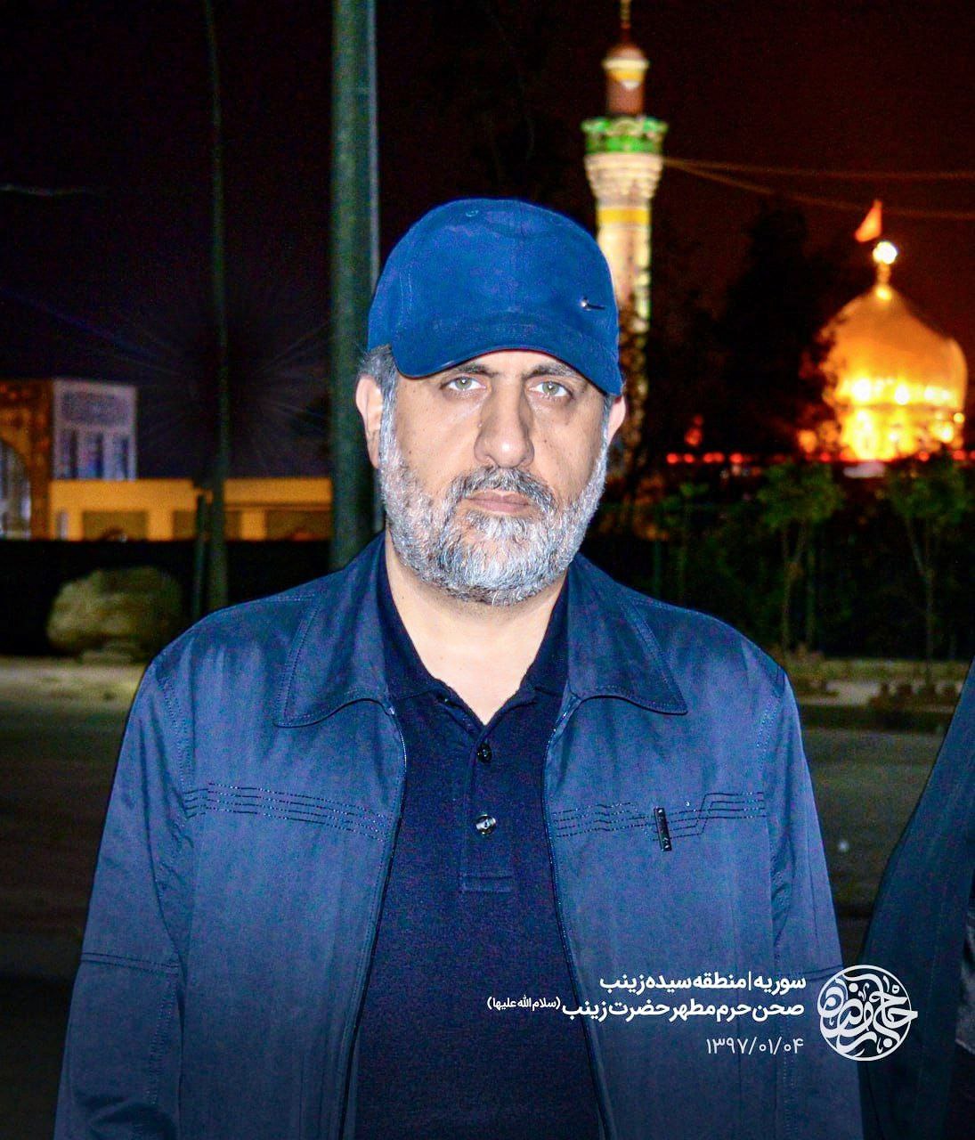 تصویر باکیفیت از شهید محمدسعید ایزدی در حرم حضرت زینب سلام الله علیها